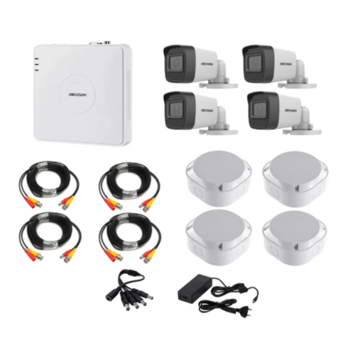 Hikvision DVR 4 Channel & 4 Bullet Cameras 1080P DIY CCTV KIT